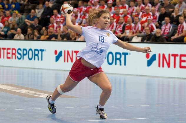 Daria Samokhina Russia Russia 18 at seven-meter penalty Womens Handball World Cup Russia Brazil xobx