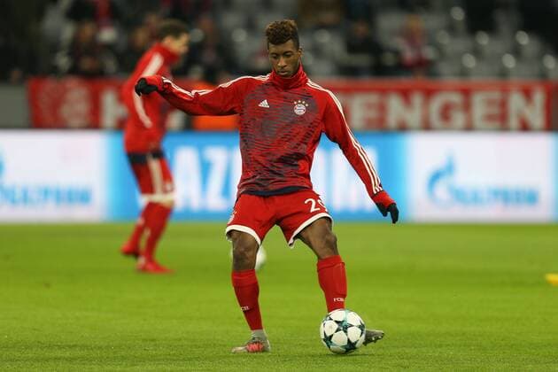 Kingsley Coman 29 Bayern Munich Muenchen Bayern Munich vs Paris Saint Germain Football Preliminary Round Champions League 05 12 2017 Muenchen Bayern Germany Copyright: xkolbert-press ChristianxKolbertx