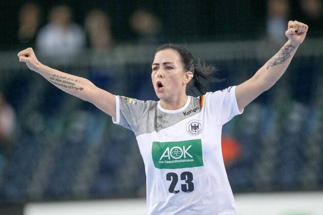 Germany Serbia Handball Women WC Leipzig 05 12 2017 Arena Leipzig World Cup 2017 Handball Women Preliminary Group D Germany GER vs Serbia SRB 22 22 9 11 Pictured here is Svenja Huber 23 Germany