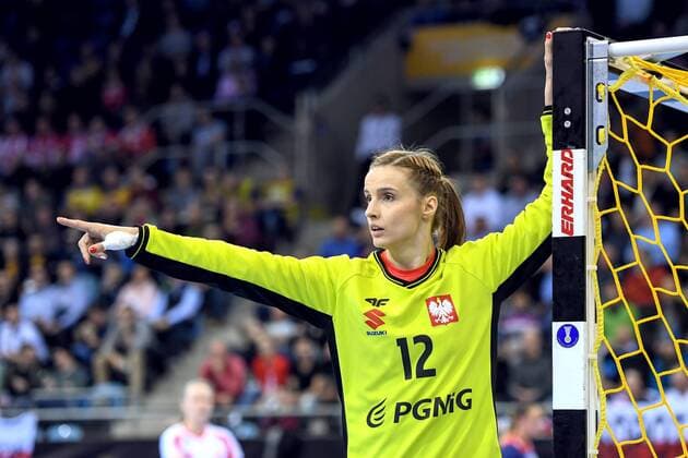 171205 Polands malfunctioner Weronika Gawlik during the match between Norway and Poland during the World Cups World Cup on December 5, 2017 in Bietigheim Bissingen  Copyright: CARLxSANDIN BB171205CS086