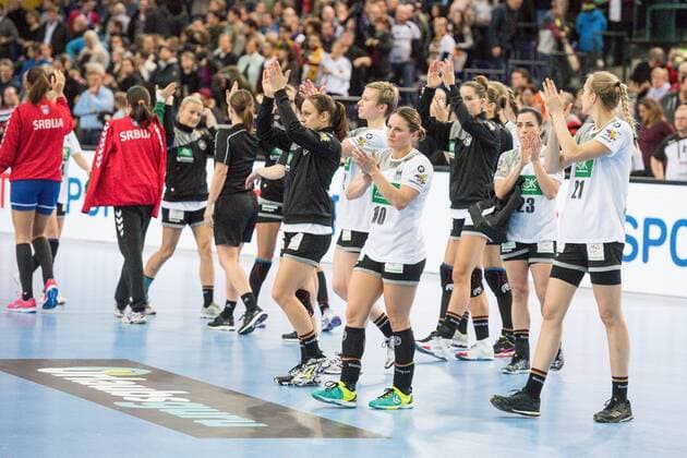 GER IHF WC 2017 Germany GER vs Serbia SRB 05 12 2017 Arena Leipzig GER IHF WC 2017 Germany GER vs Serbia SRB pictured Sad faces after the 22 22 draw at the German national team nordphotoxDostmann nph00325
