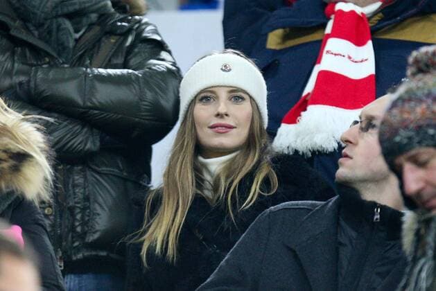 Cathy Hummels wife Mats Hummels 5 Bayern Munich on the tribune Bayern Munich vs Paris Saint Germain Football Preliminary Round Champions League 05 12 2017 Munich Bavaria Germany Copyright: xkolbert-press ChristianxKolbertx