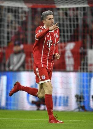 Goal to 1 0 by Robert Lewandowski FC Bayern Munich Torjubel Champions League CL Group Stage FC Bayern Munich FCB vs FC Paris Saint Germain PSG 05 12 2017 FC Bayern Munich FCB vs FC Paris Saint Germain PSG