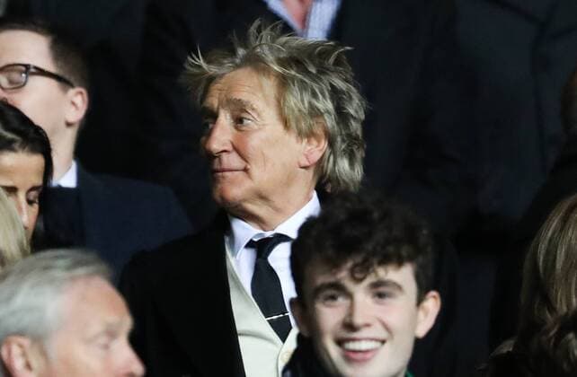 Famous Singer Rod Stewart pictured during a soccer game between Scottish team Celtic FC and Belgian club RSC Anderlecht, Tuesday 05 December 2017 in Glasgow, Scotland, the sixth and last game in the group stage of the UEFA Champions League competition. VIRGINIExLEFOUR  x05214424x