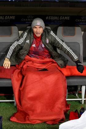 Thomas Mueller FC Bayern Muenchen 25 on bench FC Bayern Munich vs Paris Saint Germain Champions League Soccer 05 12 2017 Muenchen Copyright: xLanger Eibner-Pressefotox EP_HLR