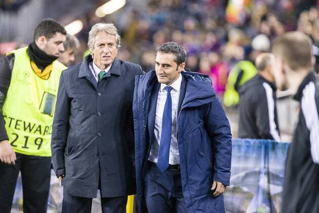SPAIN - Dec,5th: FC Barcelona Barca coach Ernesto txingurri Valverde and Sporting CP coach Jorge Jesus () during the match between FC Barcelona - Sporting CP, for the group stage, round 1 of the Champions League, held at Camp Nou Stadium on 5th December 2017 in Barcelona, Spain. (Credit: Mikel Trigueros Urbanandsport Cordon Press)  xCordonxPressx xSPAINx-xFCxBarcelonax-xSportingxCPx-xxChampionsxLeaguex-x2017 18x