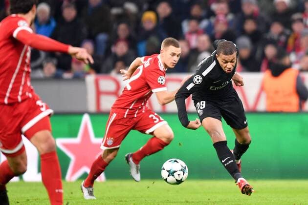 29 KYLIAN MBAPPE (psg) FOOTBALL : Bayern Munich vs Paris SG - Ligue des Champions - 05 12 2017 AnthonyBIBARD FEP Panoramic 