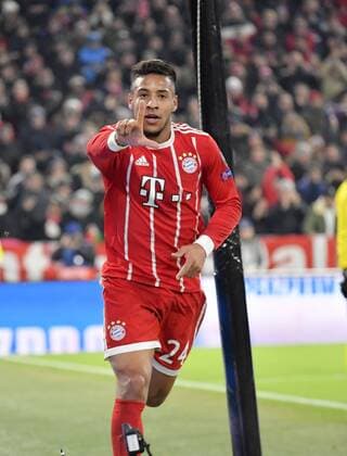 05 12 2017 Football UEFA Champions League 2017 2018 Group Stage 6 Gameday FC Bayern Munich Paris Saint Germain at Allianz Arena Munich Torjubel Corentin Tolisso FC Bayern Munich to 2 0