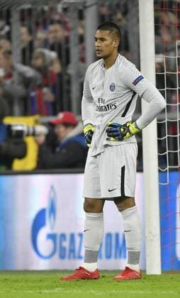 Goal to 2 0 by Corentin Tolisso FC Bayern Munich Goalkeeping disappointment goalkeeper Alphonse Areola FC Paris Saint Germain PSG Champions League CL Group stage FC Bayern Munich FCB vs Paris Saint Germain PSG 05 12 2017 FC Bayern Munich FCB vs Paris Saint Germain PSG