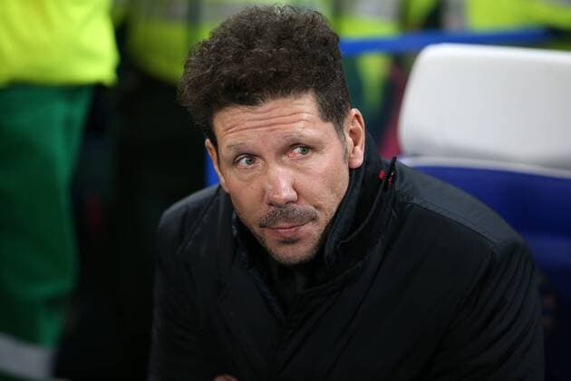 5th December 2017, Stamford Bridge, London, England; UEFA Champions League football, Chelsea versus Atletico Madrid; Atletico Madrid Manager Diego Simeone looks on from the touchline before kick off  ActionPlus11959281
