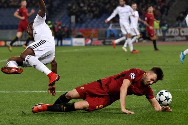 Donald Guerrier Qarabag, Stephan El Shaarawy Roma Roma 05-12-2017 Stadio Olimpico Uefa Champions League A 2017 2018 Group C AS Roma - Qarabag Foto Andrea Staccioli Insidefoto andreaxstaccioli