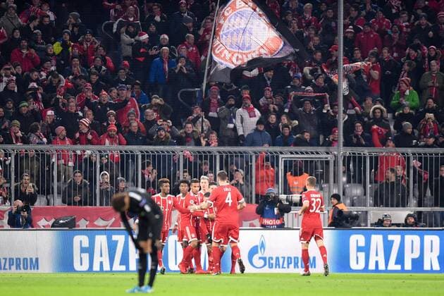 EQUIPE DE FOOTBALL DU BAYERN MUNICH - JOIE FOOTBALL : Bayern Munich vs Paris SG - Ligue des Champions - 05 12 2017 AnthonyBIBARD FEP Panoramic 