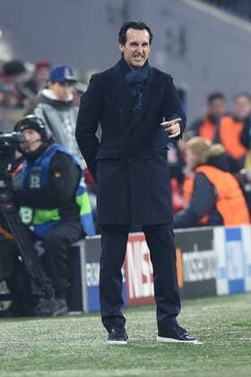 Soccer Champions League Group Stage 6 Gameday FC Bayern Munich Paris Saint Germain on 05 12 2017 at Allianz Arena in Munich Unai Emery Coach Paris xRx