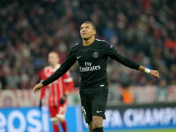 Kylian Mbappe Paris Saint Germain 29 Frustrated Bayern Munich vs Paris Saint Germain Champions League Football 05 12 2017 Munich Copyright: xLanger Eibner-Pressefotox EP_HLR