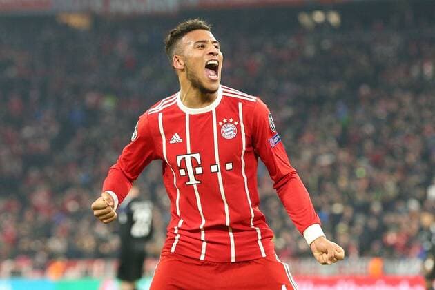 Torjubel by Corentin Tolisso 24 FC Bayern Muenchen to 3 1 FC Bayern Munich vs Paris Saint Germain Soccer Preliminary Round Champions League 05 12 2017 Muenchen Bayern Germany Copyright: xkolbert-press ChristianxKolbertx