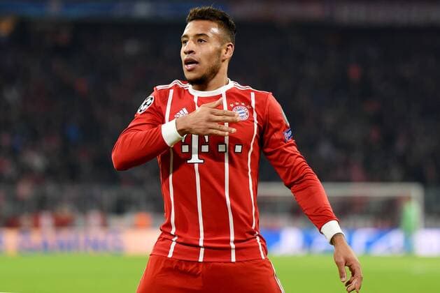 Torjubel scorer Corentin Tolisso Bayern Muenchen Germany Muenchen Sport Soccer UEFA Champions League Matchday 6 FC Bayern Muenchen vs Paris Saint Germain on 05 12 2017 Allianz Arena