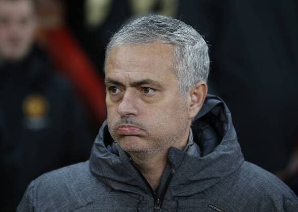 Jose Mourinho manager of Manchester United ManU during the Champions League Group A match at the Old Trafford, Manchester. Picture date: December 5th 2017. Picture credit should read: Andrew Yates Sportimage EDITORIAL USE ONLY. No use with unauthorised audio, video, data, fixture lists, club league logos or live services. Online in-match use limited to 120 images, no video emulation. No use in betting, games or single club league player publications.