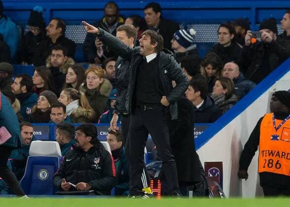 Football - 2017 2018 UEFA Champions League - Group C: Chelsea vs. Atletico Madrid Antonio Conte, Manager of Chelsea FC, at Stamford Bridge. COLORSPORT DANIEL BEARHAM  csp_che_atl_051217_