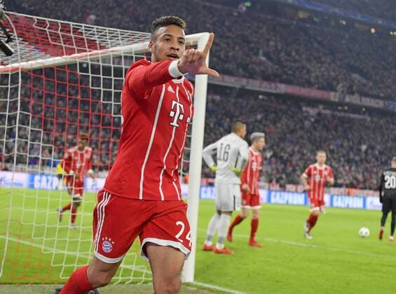 05 12 2017 Football UEFA Champions League 2017 2018 Group Stage 6 Gameday FC Bayern Munich Paris Saint Germain at Allianz Arena Munich Torjubel Corentin Tolisso FC Bayern Munich to 2 0