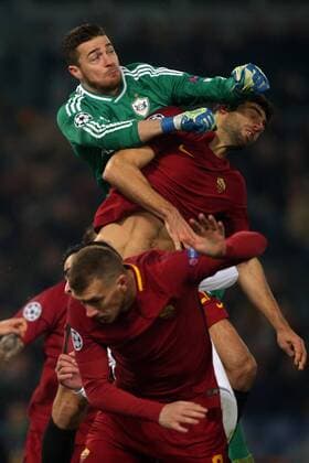 05.12.2017 Rome, Italy, Olimpic Stadium: Seich, Fazio and Dzeko in action during the Uefa Champions League match between As Roma vs Qarabag .  Copyright: xmarcoxiacobuccix xIPAx xMarcoxIacobuccix