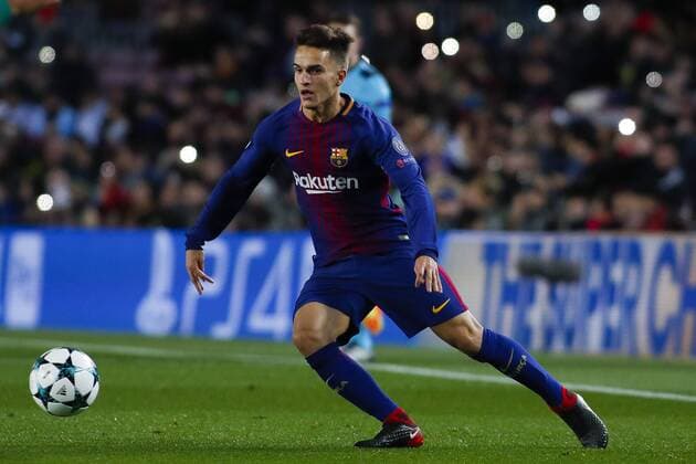 December 5, 2017 - Barcelona, Spain - UEFA Champions League football, Barcelona v Sporting Lisboa; Denis Suarez of FC Barcelona Barca controls the ball Soccer 2017: Barcelona 2:0 Sporting Lisbon  - ZUMA 20171205_mda_a178_092 Copyright: xEricxAlonsox