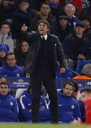 Partido de la Liga de Campeones entre el Chelsea y el Atletico. En la imagen, Conte.Champions League match between Chelsea and Atletico. In this picture, Conte. 