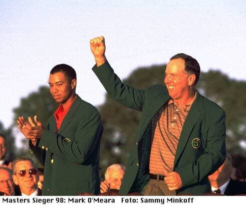 Mark O Meara Golf Masters 1998 in Augusta USA on 10 04 1998 Victory Celebration Augusta USA