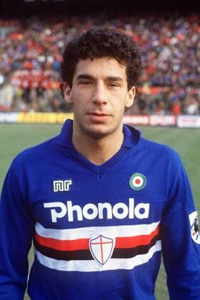 GIANLUCA VIALLI CAMPIONATO SERIE A 1985-86 MILAN-SAMPDORIA