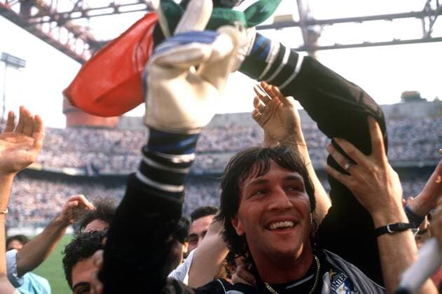 WALTER ZENGA FESTA SCUDETTO CAMPIONATO SERIE A 1988-89 INTER-NAPOLI FESTA SCUDETTO