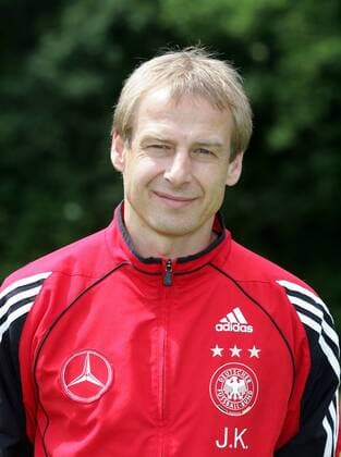 Juergen Klinsi Klinsmann football German team on 01 06 2005 in Frankfurt portrait laughing Frankfurt Germany