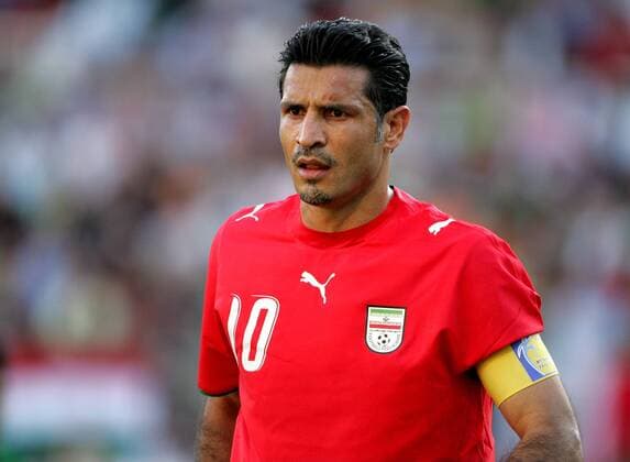 Ali DAEI Captain of the Iran team Nuremberg Germany