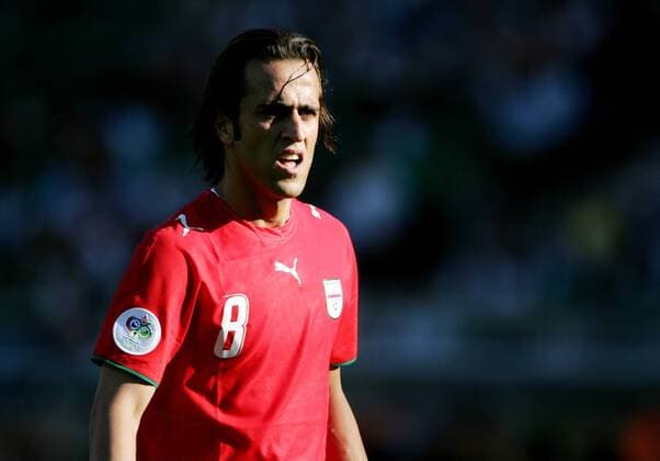 Ali Karimi Iran recorded playing Mexico Iran on 11 June 2006 in Nuremberg Germany