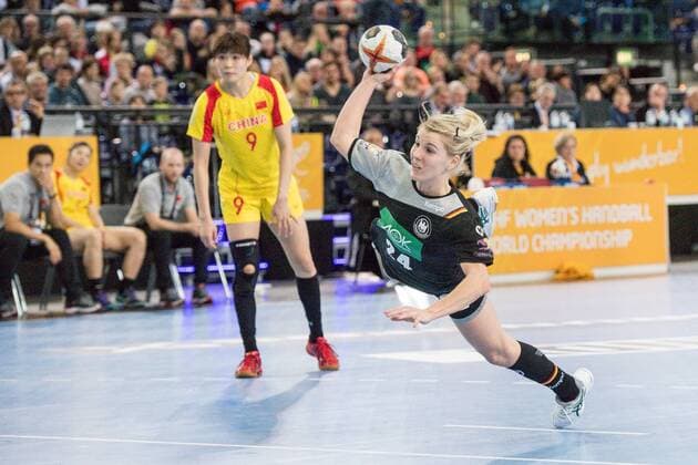 GER IHF WC 2017 Germany GER vs China CHN 06 12 2017 Arena Leipzig GER IHF WC 2017 Germany GER vs China CHN im Bild Lone Fischer 24 Germany nordphotoxDostmann nph00325