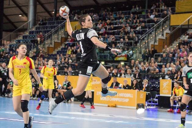 GER IHF World Cup 2017 Germany vs China CHN 06 12 2017 Arena Leipzig GER IHF World Cup 2017 Germany GER vs China CHN pictured Isabell Klein 3 Germany nordphotoxDostmann nph00325