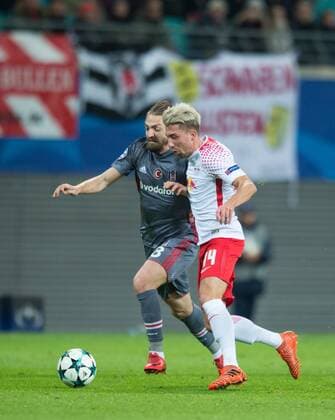 v Caner Erkin Besiktas Kevin Kampl L Football International UEFA Champions League Season 2017 2018 Group Match RB Leipzig Besiktas Istanbul in Leipzig Germany on 06 12 2017