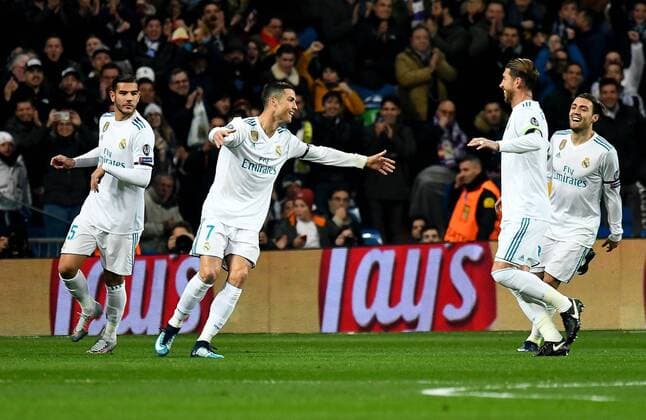 06 12 2017 xfux Football Champions League Real Madrid Borussia Dortmund emspor v l Cristiano Ronaldo Real Madrid Sergio Ramos Real Madrid goal celebrations Goal celebration celebrate the goal to 2 0 Madrid