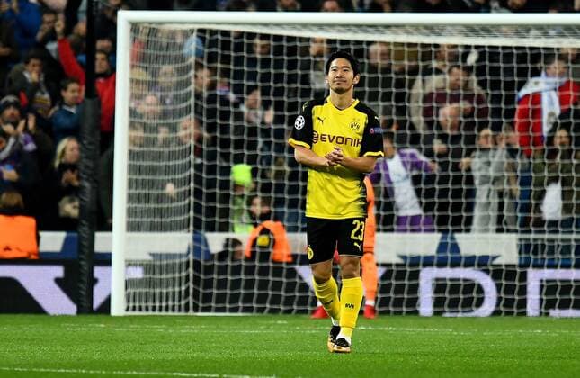 06 12 2017 xfux Football Champions League Real Madrid Borussia Dortmund emspor v Shinji Kagawa Borussia Dortmund disappointed looking dissapointed gives gestures gestures gestures gestures gestures gesticulate gesticolando Madrid