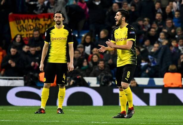 06 12 2017 xfux Football Champions League Real Madrid Borussia Dortmund emspor v Nuri Sahin Borussia Dortmund disappointed looking disappointed dissapointed gestures gestures with gestures gesticulate Gesticolando Madrid
