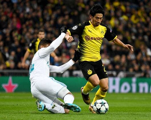 06 12 2017 xfux Football Champions League Real Madrid Borussia Dortmund emspor v 1 Casemiro Real Madrid Shinji Kagawa Borussia Dortmund Madrid