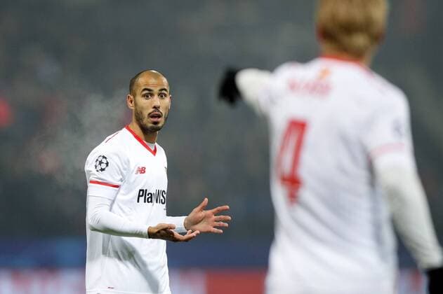 Bilder des Tages - SPORT SOCCER - CL, Maribor vs Sevilla MARIBOR,SLOVENIA,05.DEC.17 - SOCCER - UEFA Champions League, group stage, NK Maribor vs FC Sevilla. Image shows Guido Pizarro (Sevilla). GEPAxpictures xMaticxKlansek