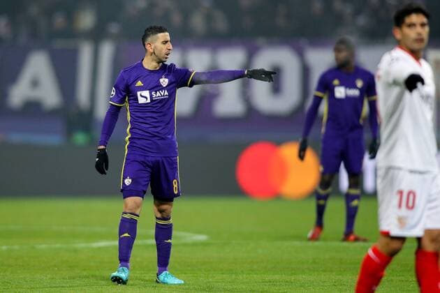 SOCCER - CL, Maribor vs Sevilla MARIBOR,SLOVENIA,05.DEC.17 - SOCCER - UEFA Champions League, group stage, NK Maribor vs FC Sevilla. Image shows Marwan Kabha (Maribor). GEPAxpictures xMaticxKlansek