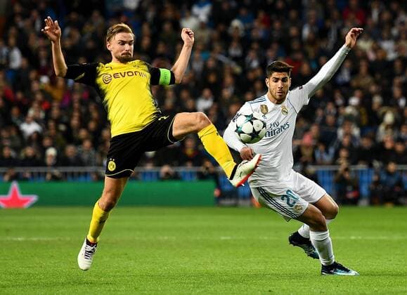 06 12 2017 xfux Football Champions League Real Madrid Borussia Dortmund emspor v l Marcel Schmelzer Borussia Dortmund Marco Asenio Real Madrid Madrid