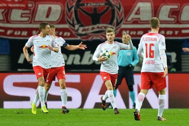 Team of RB Leipzig celebrates a goal which will be revoked later RB Leipzig vs Besiktas Istanbul Soccer Champions League 06 12 2017 Leipzig Copyright: xEibner-Pressefoto BertxHarzerx EP_BHR