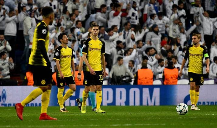 06 12 2017 xfux Football Champions League Real Madrid Borussia Dortmund emspor v Shinji Kagawa Borussia Dortmund Julian Weigl Borussia Dortmund disappointed disappointed looking dissapointed Madrid