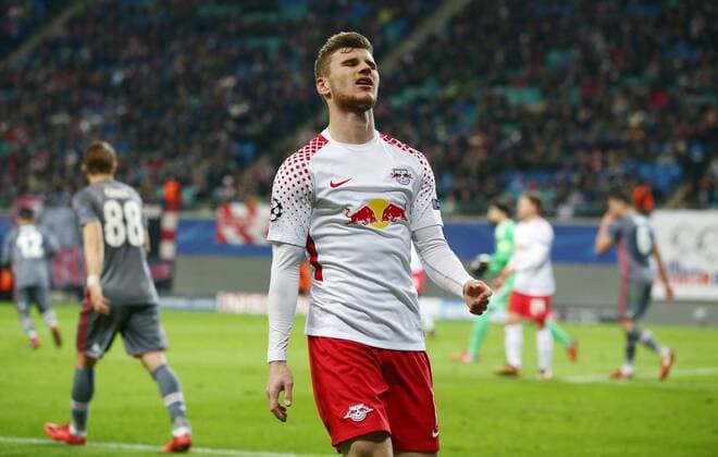 Timo Werner disappointed after missed scoring disappointment Sport Football Football UEFA CL Championsleague Mens Season 2017 2018 06 12 2017 RB Leipzig RBL vs Besiktas Istanbul