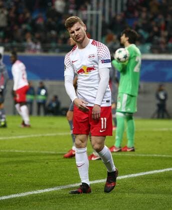 Timo Werner disappointed after missed scoring disappointment Sport Football Football UEFA CL Championsleague Mens Season 2017 2018 06 12 2017 RB Leipzig RBL vs Besiktas Istanbul