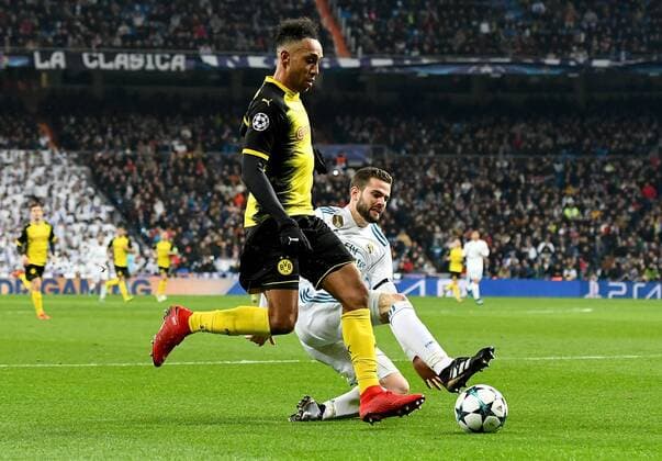 06 12 2017 xfux Football Champions League Real Madrid Borussia Dortmund emspor v l Pierre Emerick Aubameyang Borussia Dortmund Marcos Llorente Real Madrid Madrid