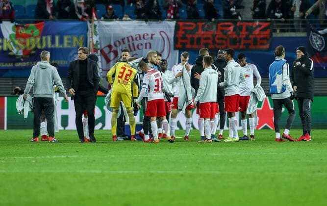 Leipzig Germany 06 12 2017 UEFA Champions League 2017 18 Season Group Stage Group G 6 Gameday RB Leipzig Besiktas Istanbul Leipzig Coach Ralph Hasenhuettl RBL disappointed disappointment DeFodi507