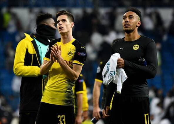 06 12 2017 xfux Football Champions League Real Madrid Borussia Dortmund emspor v Julian Weigl Borussia Dortmund Pierre Emerick Aubameyang Borussia Dortmund disappointed disappointed looking dissapointed Madrid