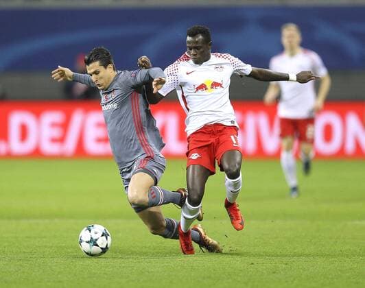Photo Bruma Leipzig right against Oguzhan Özyakup Football UEFA Champions League on Wed 06 12 2017 Group match RB Leipzig Besiktas Istanbul